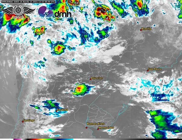 Meteorología alerta sobre sistema de tormentas - Nacionales - ABC Color