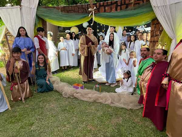 Pesebre viviente en las comunidades » San Lorenzo PY