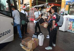 Flujo de pasajeros en Terminal de Asunción sigue por debajo de niveles prepandemia - Nacionales - ABC Color