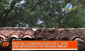 Escapó de la Comisaría por el techo | Telefuturo