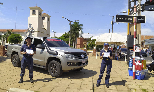 Bomberos de Coronel Oviedo refuerzan venta de cupones para recaudar y equipar móvil para incendios forestales - OviedoPress