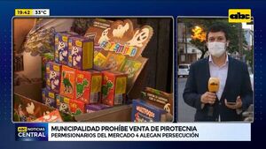 Comuna Asuncena prohíbe venta de petardos en el Mercado 4 - ABC Noticias - ABC Color
