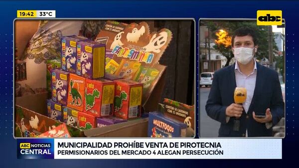 Comuna Asuncena prohíbe venta de petardos en el Mercado 4 - ABC Noticias - ABC Color