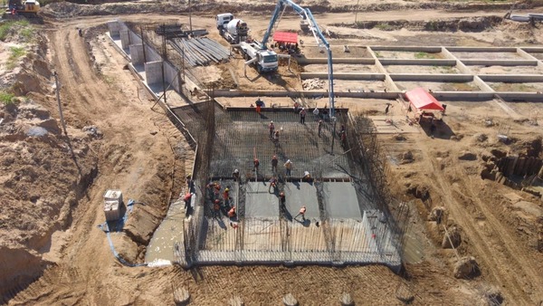 Defensa Costera de Pilar concreta la carga de hormigón más grande del año - .::Agencia IP::.
