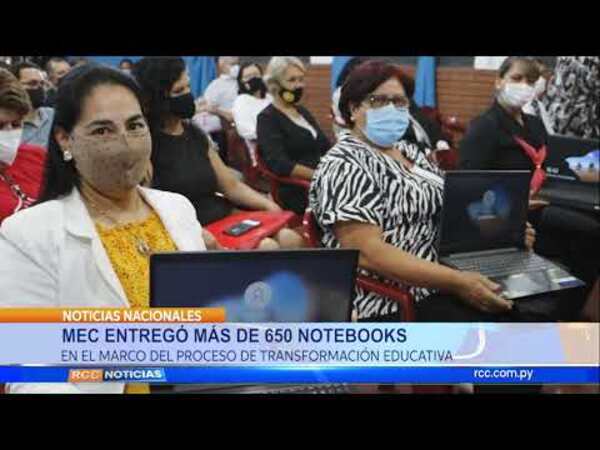 MEC ENTREGÓ MÁS DE 650 NOTEBOOKS