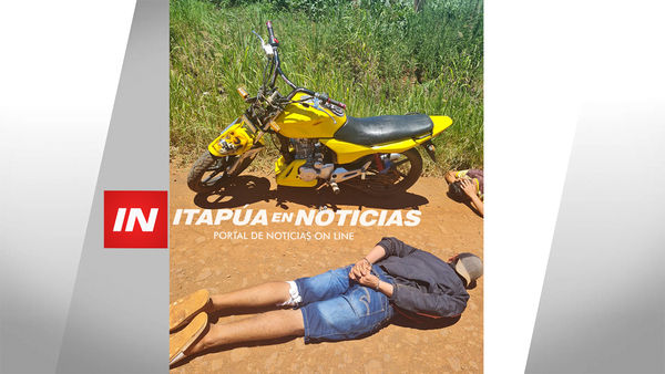 TRAS PERSECUCIÓN RECUPERAN MOTOCICLETA HURTADA. - Itapúa Noticias