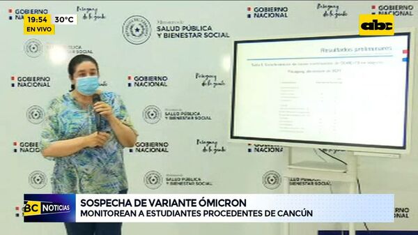 Sospecha de variante ómicron en el pais - ABC Noticias - ABC Color