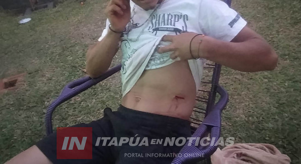 SE METIÓ EN UNA PELEA Y TERMINÓ HERIDO CON UN CUCHILLAZO - Itapúa Noticias
