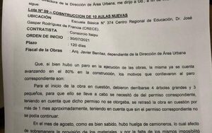 RÍDICULA JUSTIFICACIÓN PARA ENCUBRIR A EMPRESA AMIGA QUE INCUMPLE CON OBRA DEL FONACIDE
