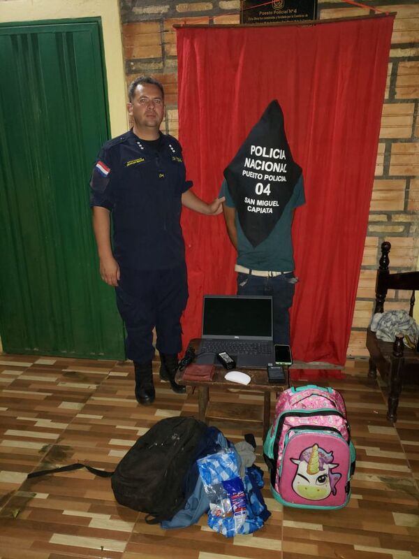 Detienen a joven que duró poco tiempo con los objetos que acababa de hurtar - Nacionales - ABC Color