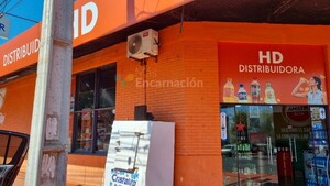 Delincuentes irrumpieron en una distribuidora en pleno centro de Encarnación