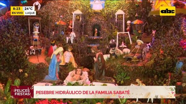 Pesebre hidráulico de la familia Sabaté, una tradición navideña - A la gran 730 - ABC Color