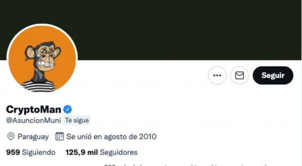 Cuenta de Twitter de la Muni de Asunción fue hackeada