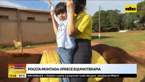 Policía Montada ofrece servicio gratuito de “Equinoterapia” - ABC Noticias - ABC Color