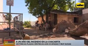 Incendio en zona de El Cabildo: tras un año, afectados siguen en plazas y no se avizora solución - Nacionales - ABC Color