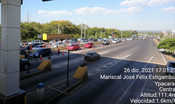 Operativo retorno: Caminera contabilizó 60.000 vehículos que viajaron al interior por Navidad •