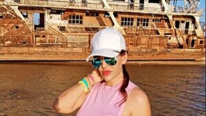 Marly recorrió el río en yate al no poder viajar a los Estados Unidos
