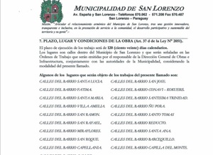 Que no se repita aquello de: "Gasté G. 600 millones en reparación de calles, pero no me pregunten donde están" » San Lorenzo PY