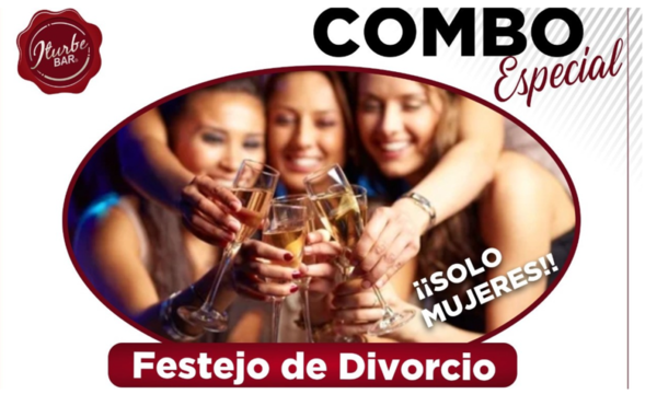 Bar prepara combo “especial” para celebrar divorcios
