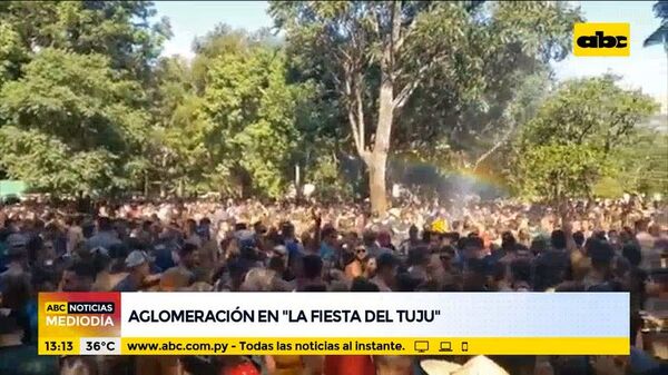 Aglomeración en la tradicional “Fiesta del Tuju” - ABC Noticias - ABC Color
