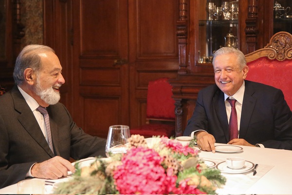 López Obrador destaca contribución del magnate Carlos Slim a Hacienda pública - MarketData