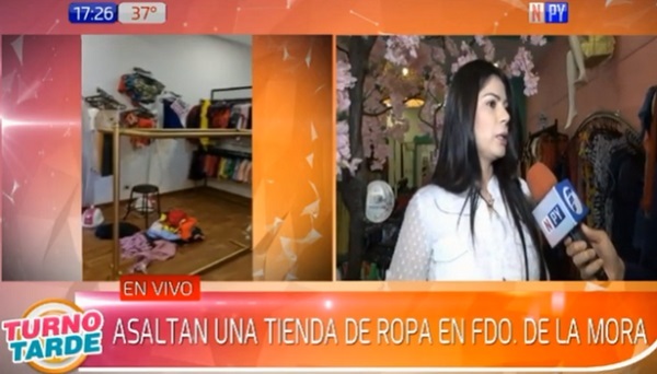 Roban otra tienda de ropas y delincuentes se alzan con 1.500 prendas