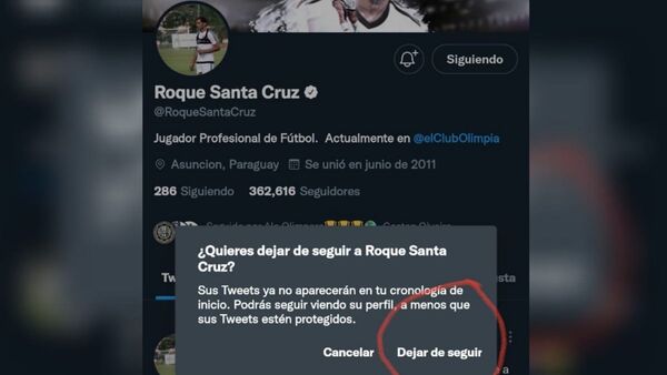 Varios olimpistas dejan de seguir a Roque en redes