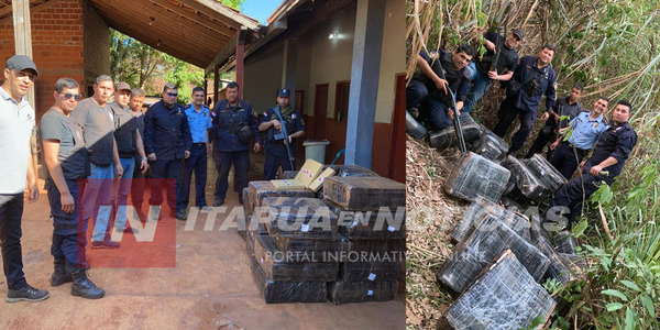 INCAUTAN MÁS DE 1 TONELADA DE SUPUESTA MARIHUANA EN YATYTAY - Itapúa Noticias