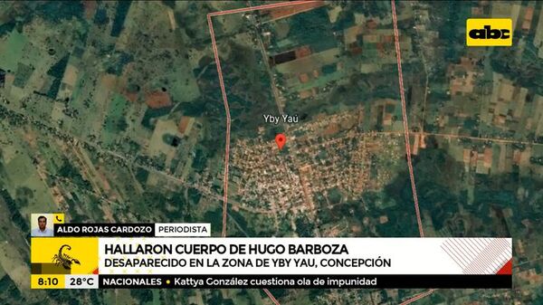 Hallaron cuerpo de Hugo Barboza, desaparecido en Yby Yaú - A La Gran 7-30 - ABC Color