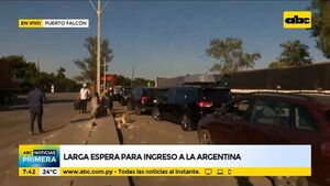 Puerto Falcón: Larga espera para ingreso a la Argentina - ABC Noticias - ABC Color