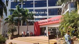 Municipalidad de San Lorenzo en falta con ley de transparencia » San Lorenzo PY