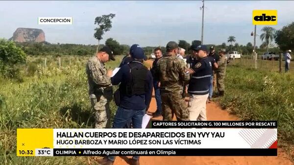 Hallan el segundo cuerpo en Yby Yaú - A La Gran 7-30 - ABC Color