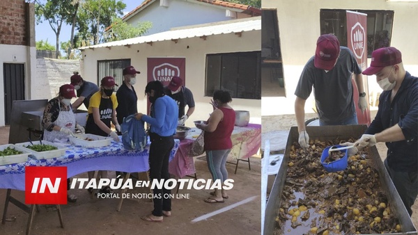 GRAN COMILONA DE LA UNAE EN EL POPULOSO BARRIO CHAIPÉ. - Itapúa Noticias