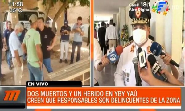Doble crimen en Yby Yaú habría sido perpetrado por delincuentes comunes | Telefuturo