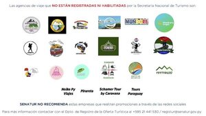 SENATUR advierte sobre empresas de viajes sin habilitación