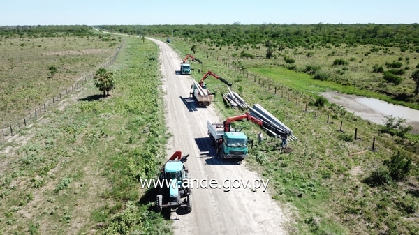 Energía de las hidroeléctricas llegará por primera vez a Bahía Negra - El Trueno