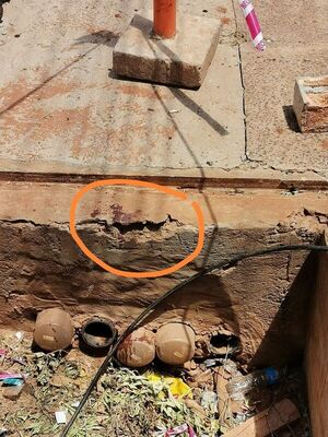 Quinielero perdió el equilibrio, cayó a un registro y sufrió corte en la cabeza en zona de obras de Tres Bocas - Nacionales - ABC Color