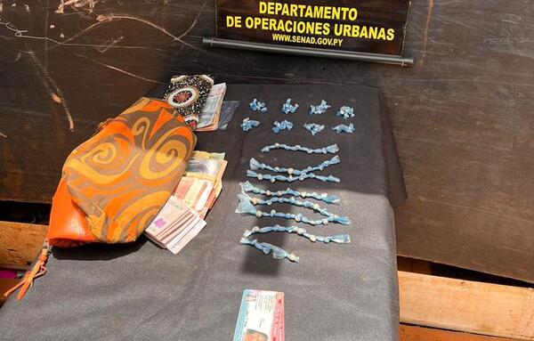 Luque: pareja detenida con 88 dosis de crack