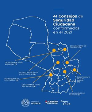 Conforman 41 Consejos de Seguridad Ciudadana a nivel país - Nacionales - ABC Color