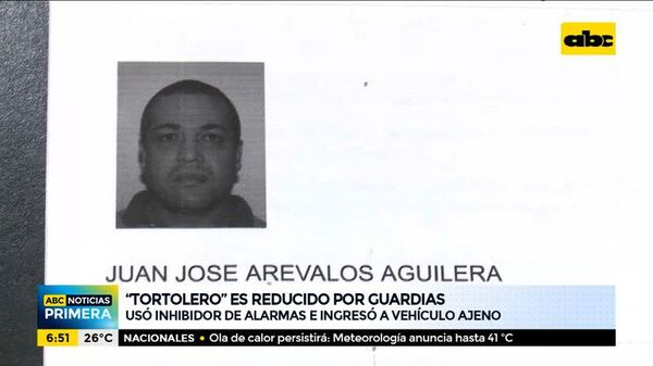 “Tortolero” es reducido por guardias de un supermercado - ABC Noticias - ABC Color