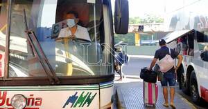 La Nación / Liberarán horario de buses al interior del país desde mañana