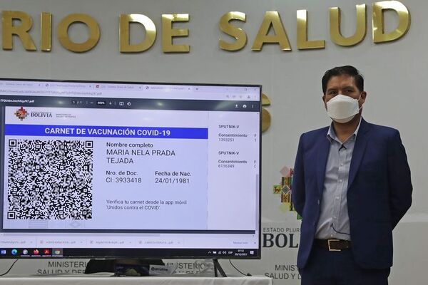 Bolivia presenta certificado de vacunación con código QR - Mundo - ABC Color