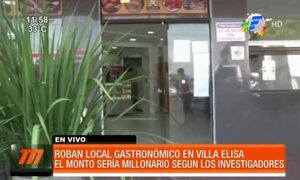 Roban local gastronómico en Villa Elisa | Telefuturo