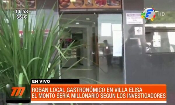 Roban local gastronómico en Villa Elisa | Telefuturo