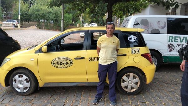 Detienen a taxista en el predio del IPS por ser presunto reducidor