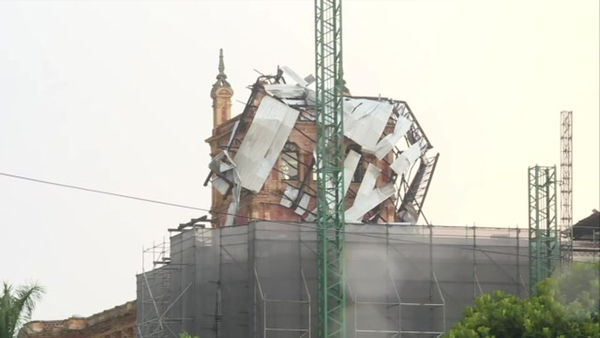 Destrozos en Palacio de López tras el fenómeno climático en Asunción - C9N