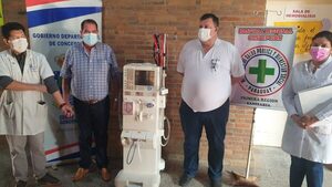 Gobernación dona tres maquinas de hemodialisis al hospital