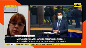 MEC pretende clases 100% presenciales en 2022 - Mesa de Periodistas - ABC Color