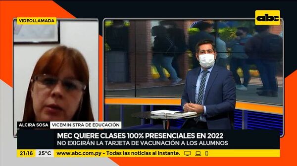 MEC pretende clases 100% presenciales en 2022 - Mesa de Periodistas - ABC Color
