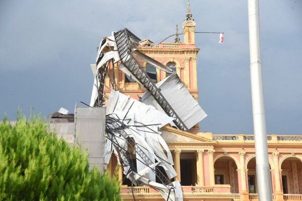 Después de la tormenta: aseguran que no hay riesgo de colapso en el Palacio de López | OnLivePy